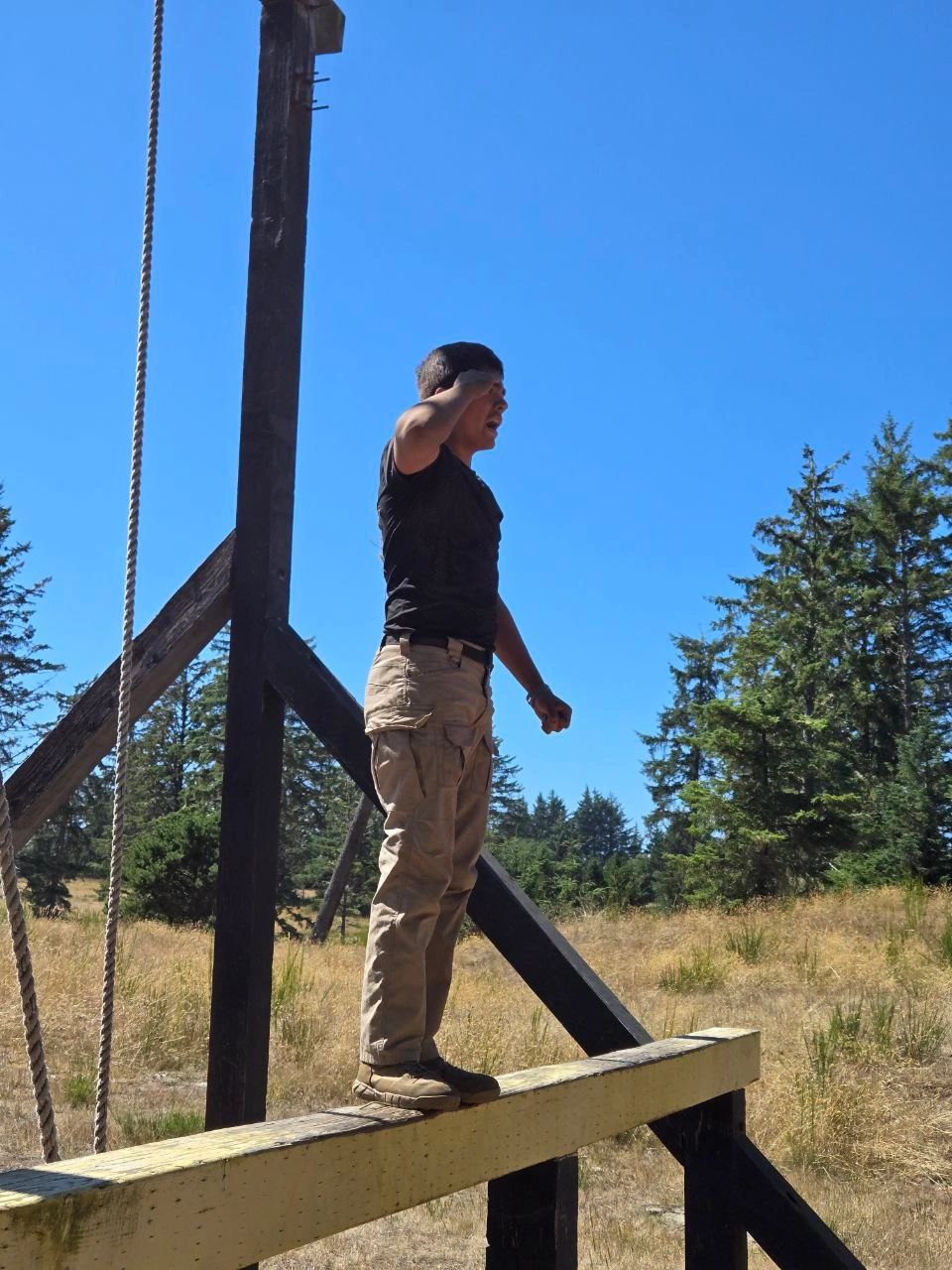 Obstacle course training outdoor